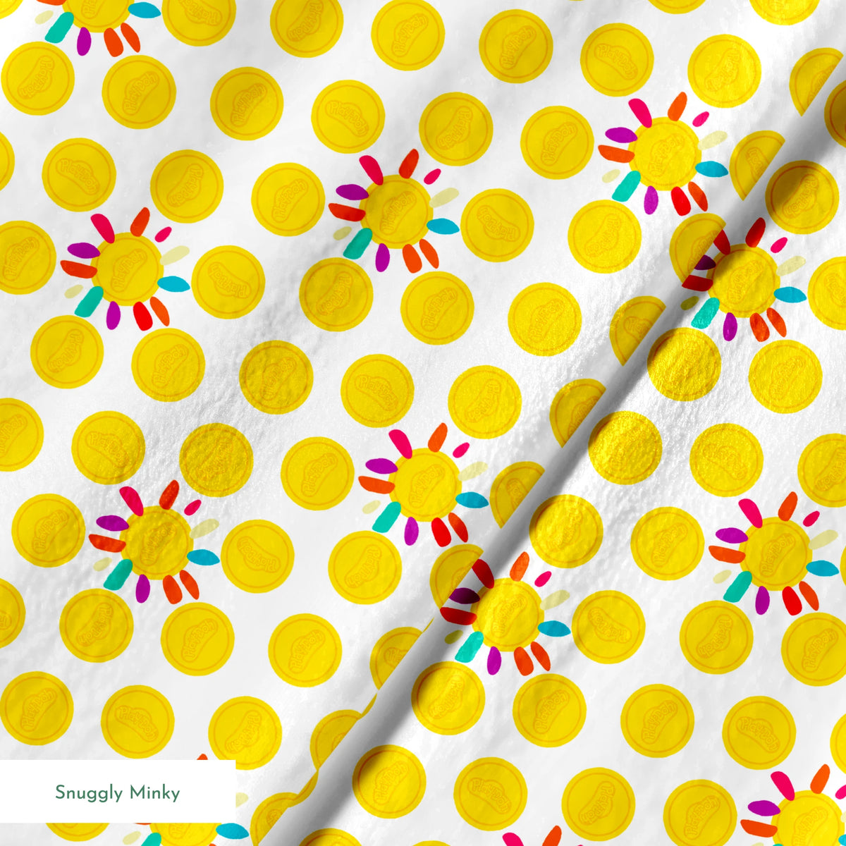 Hasbro Play-Doh Bright Suns on White Fabric