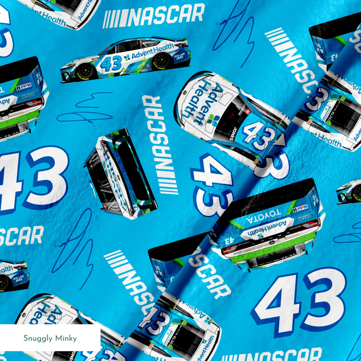 NASCAR® Erik Jones Toss on Blue Fabric
