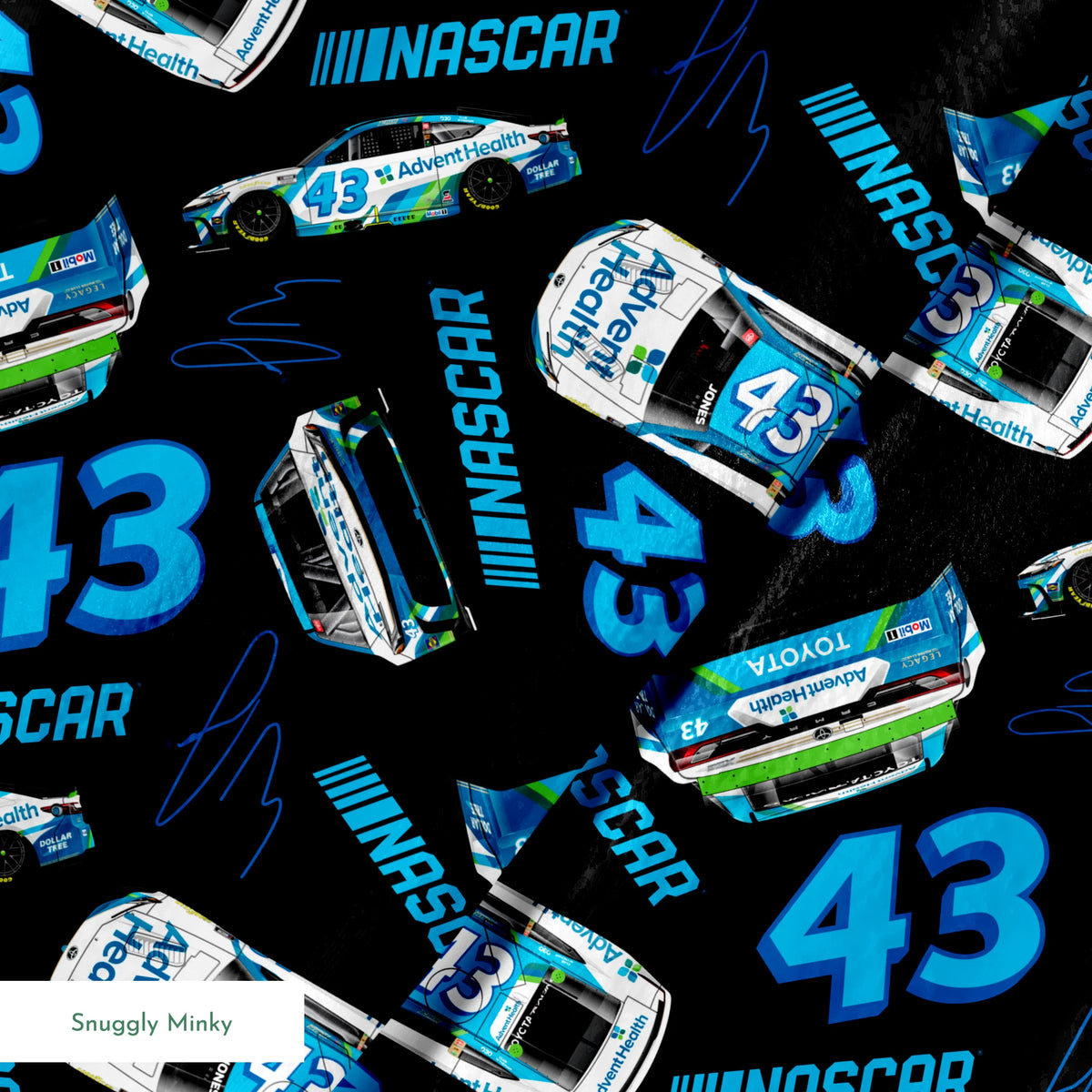 NASCAR® Erik Jones Toss on Black Fabric