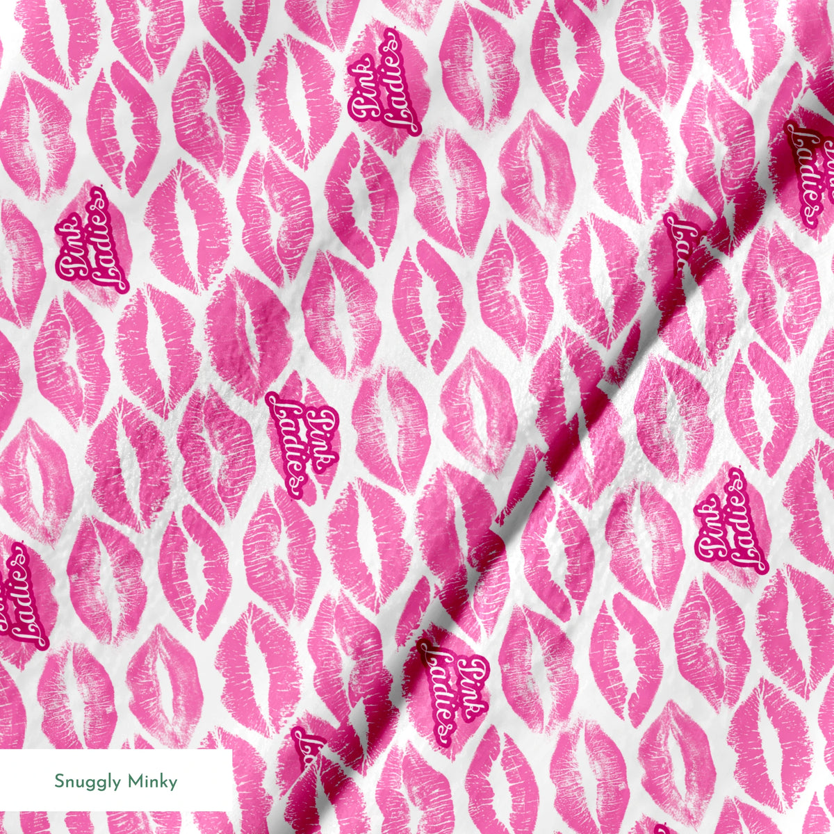 Paramount Grease Pink Ladies Lipstick on Pink Fabric