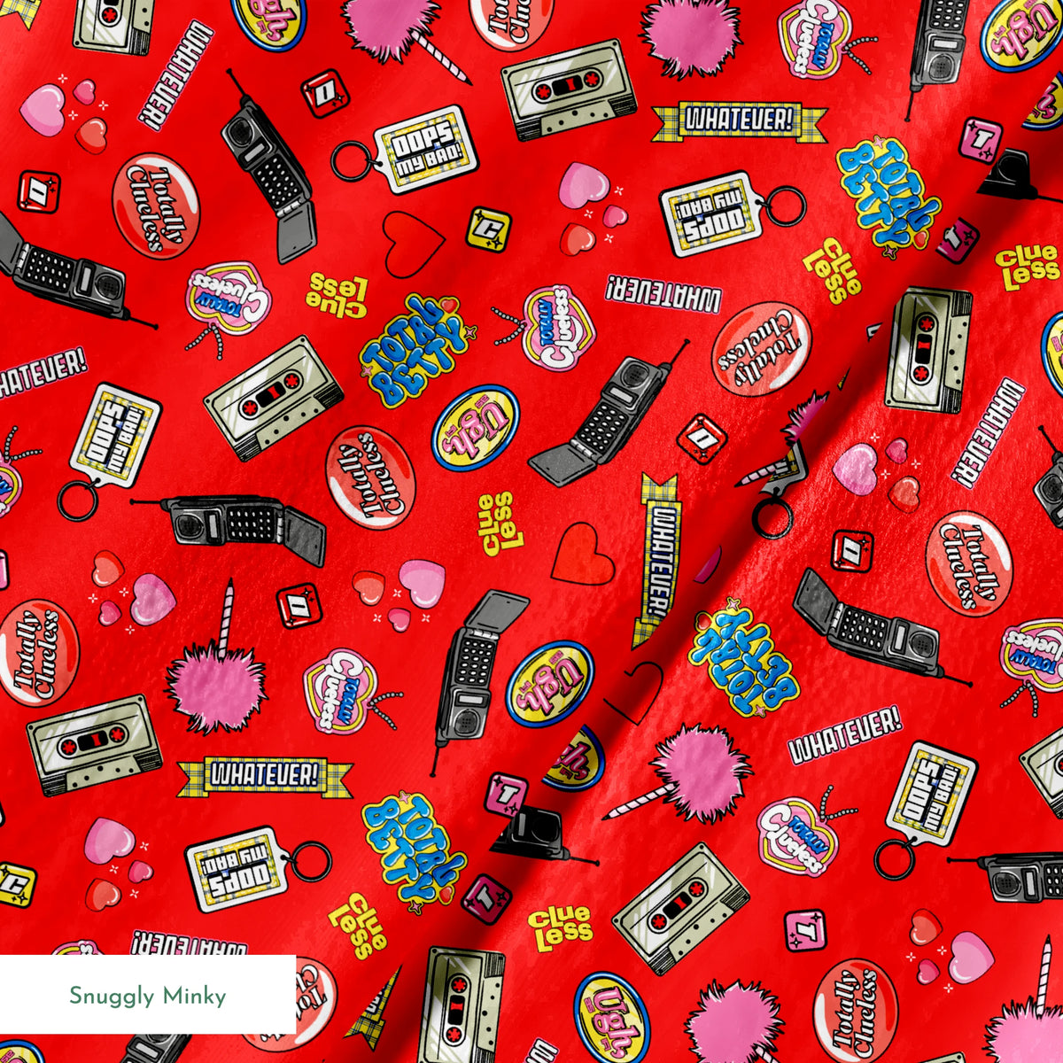 Paramount Clueless Nostalgic Toss on Red Fabric