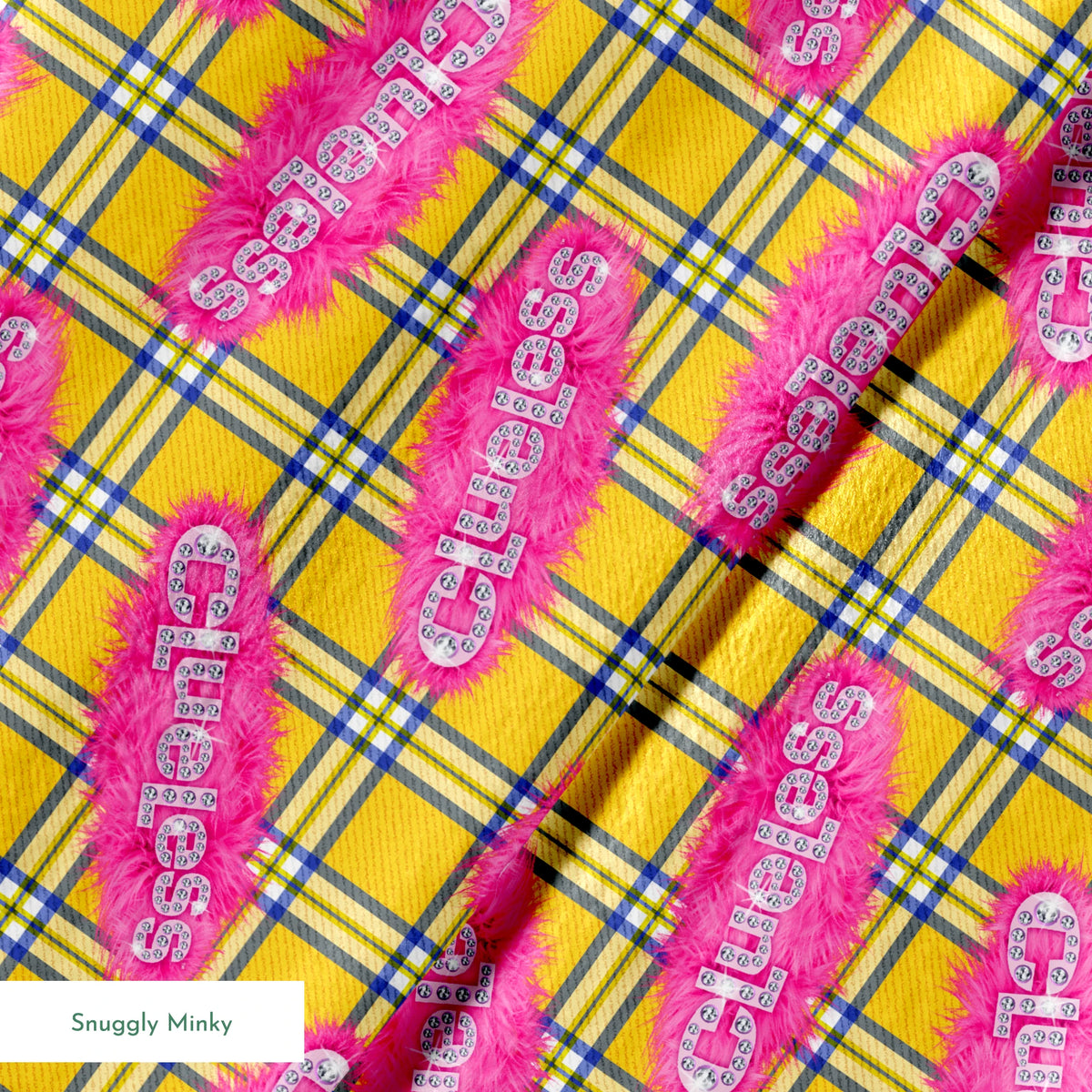 Paramount Clueless Logo on Fur Fabric