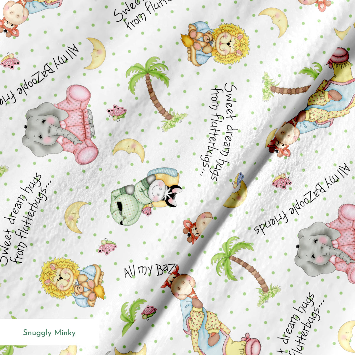 Vicki Schreiner BaZooples Safari Bedtime Friends Fabric