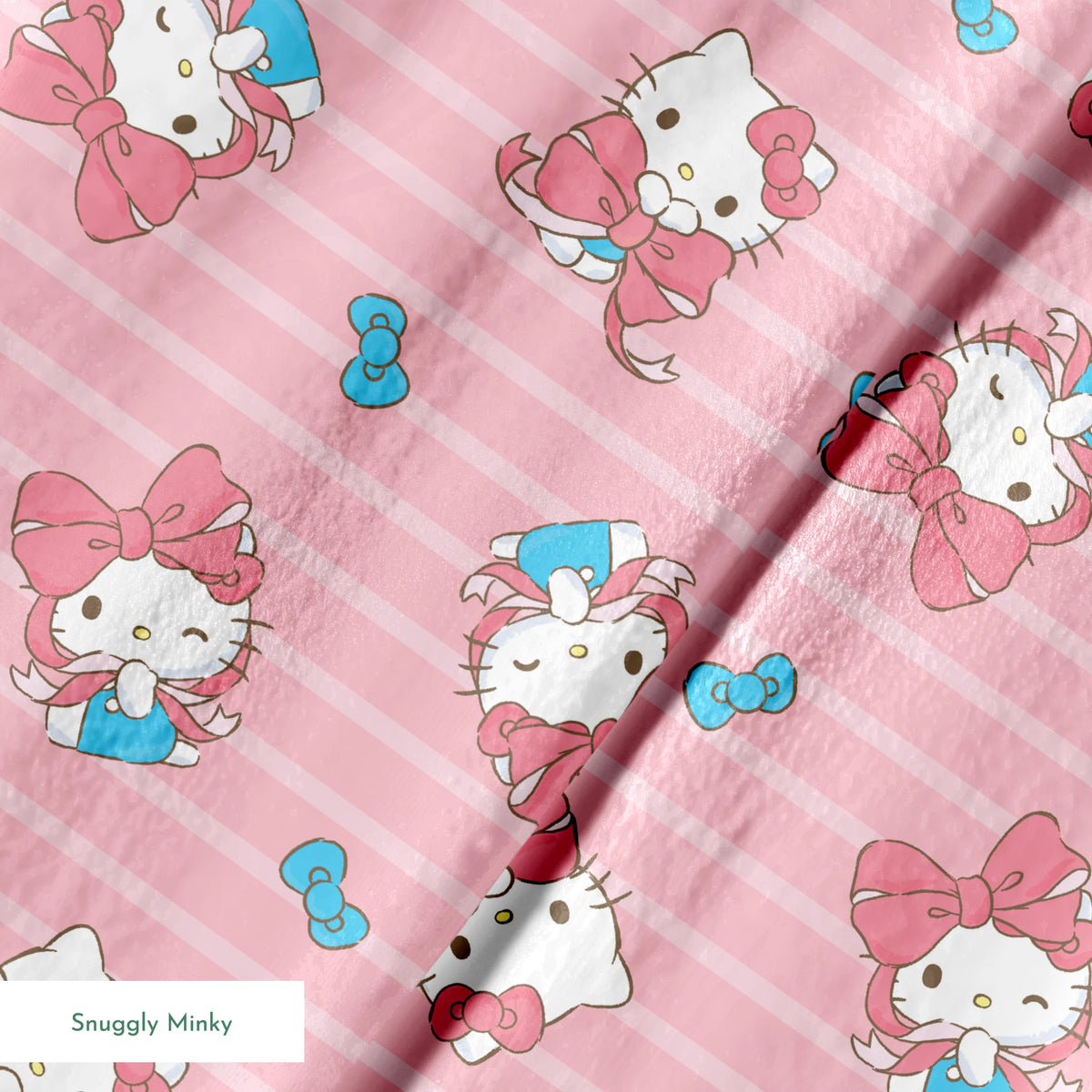Hello Kitty® Giant Bows and Stripes Fabric