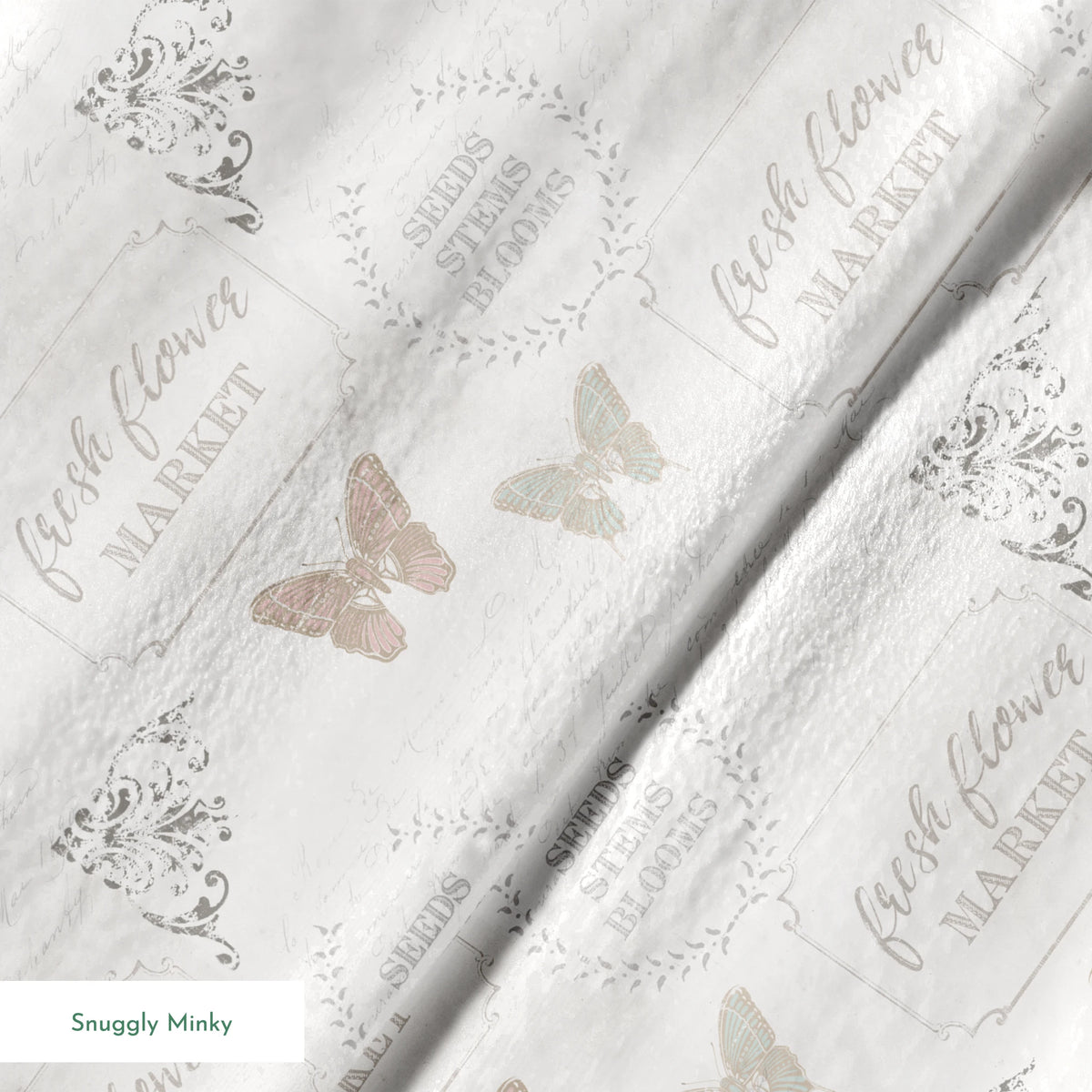 Danielle Murray Flower Market Butterflies Fabric