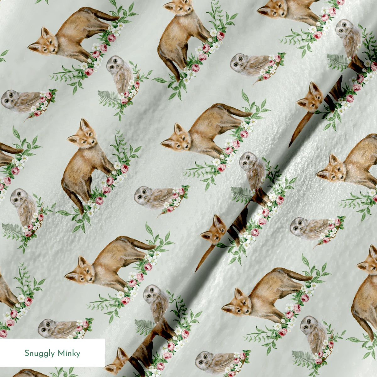 Danielle Murray Foxes and Owls Fabric