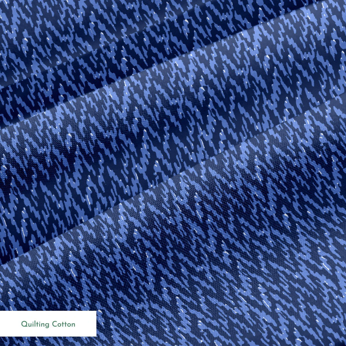 Abstract blue pattern with irregular vertical streaks in dark and light blue shades creating a textured, wavy appearance springs quiltingcotton texture