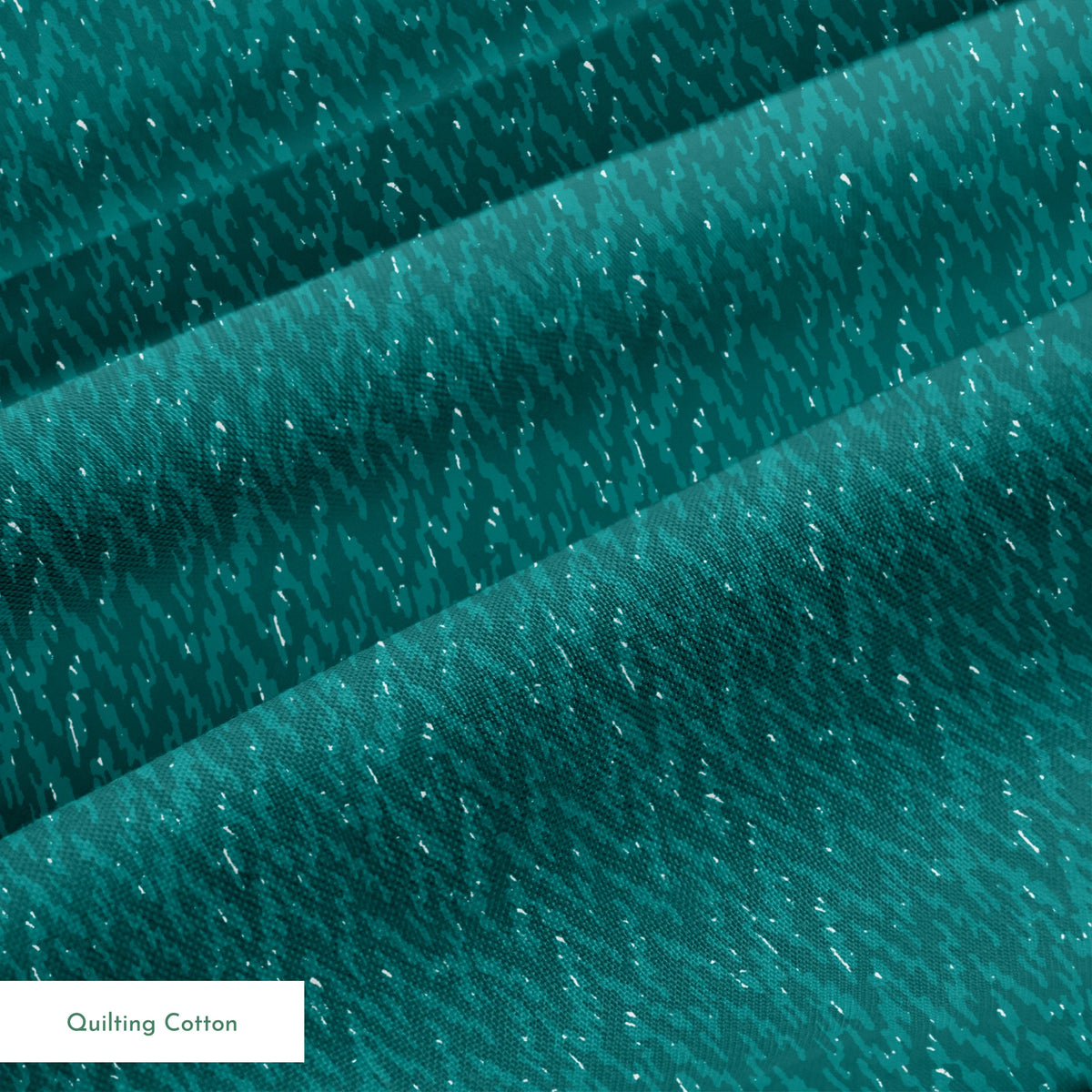 Teal textured surface with wavy vertical pattern and subtle light reflections springs quiltingcotton texture