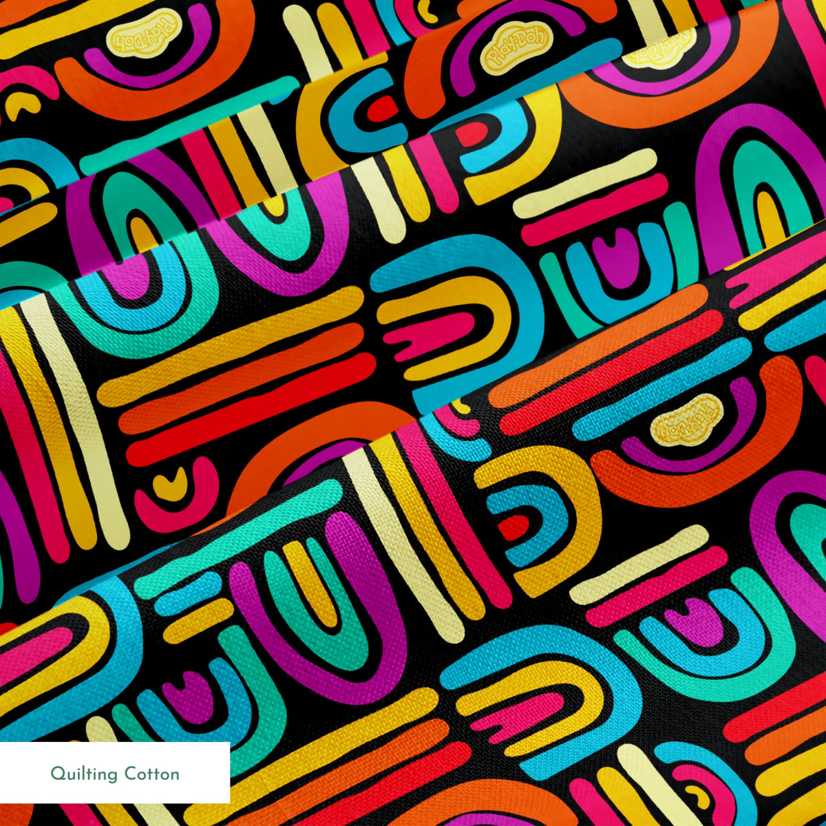Hasbro Play-Doh Rainbow Arch on Black Fabric