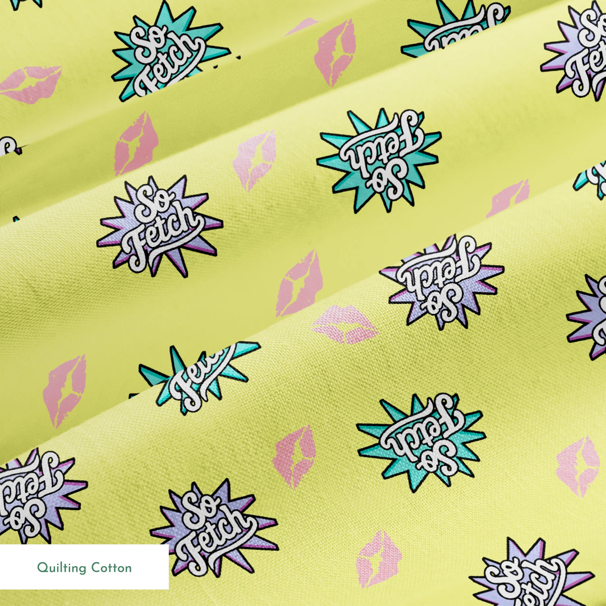 Paramount Mean Girls So Fetch on Yellow Fabric