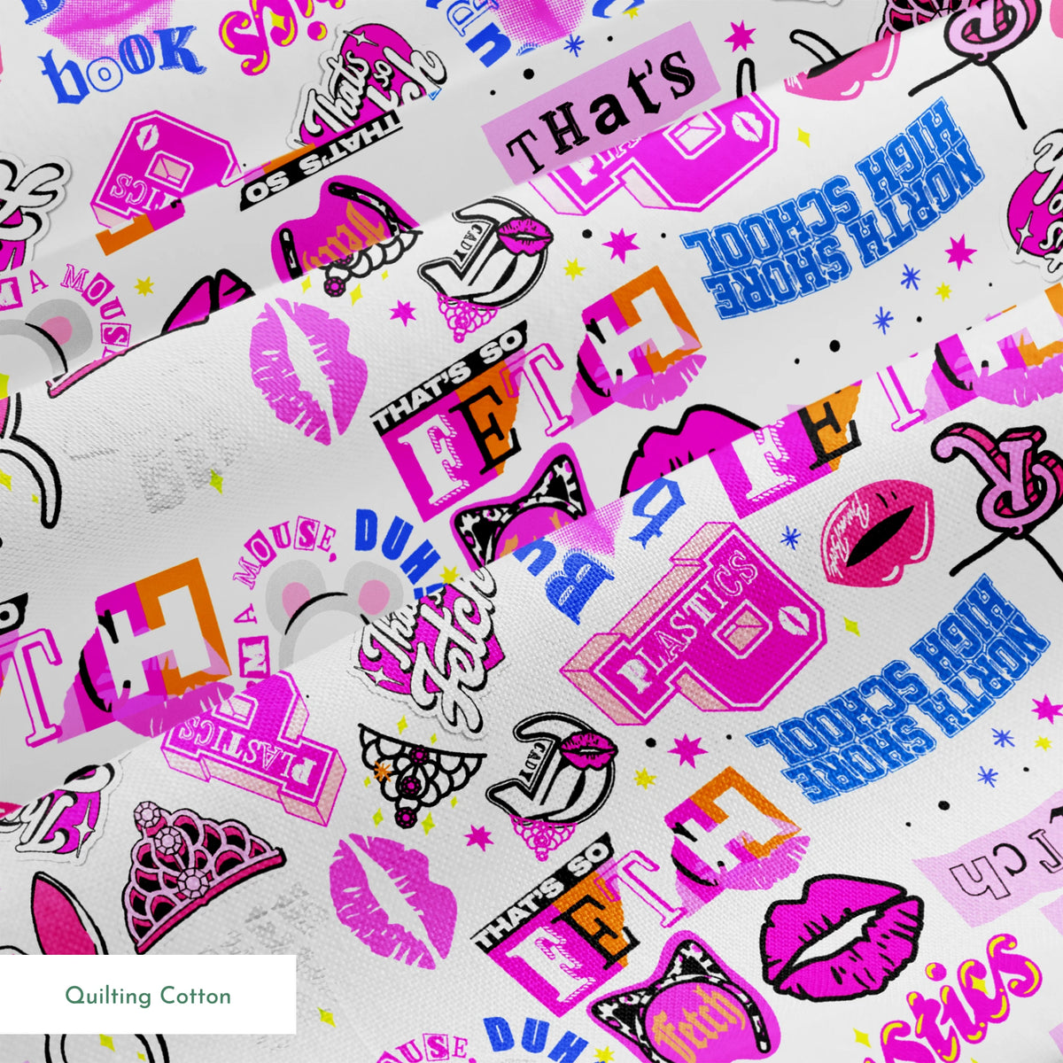 Paramount Mean Girls Iconic Collage Fabric