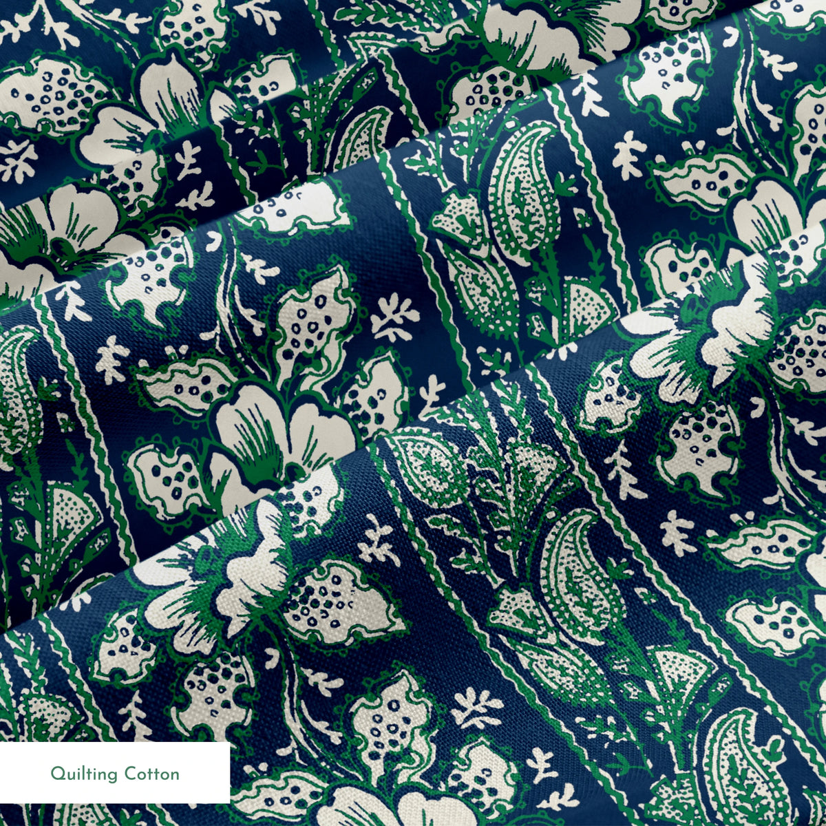 Valour on Navy Fabric