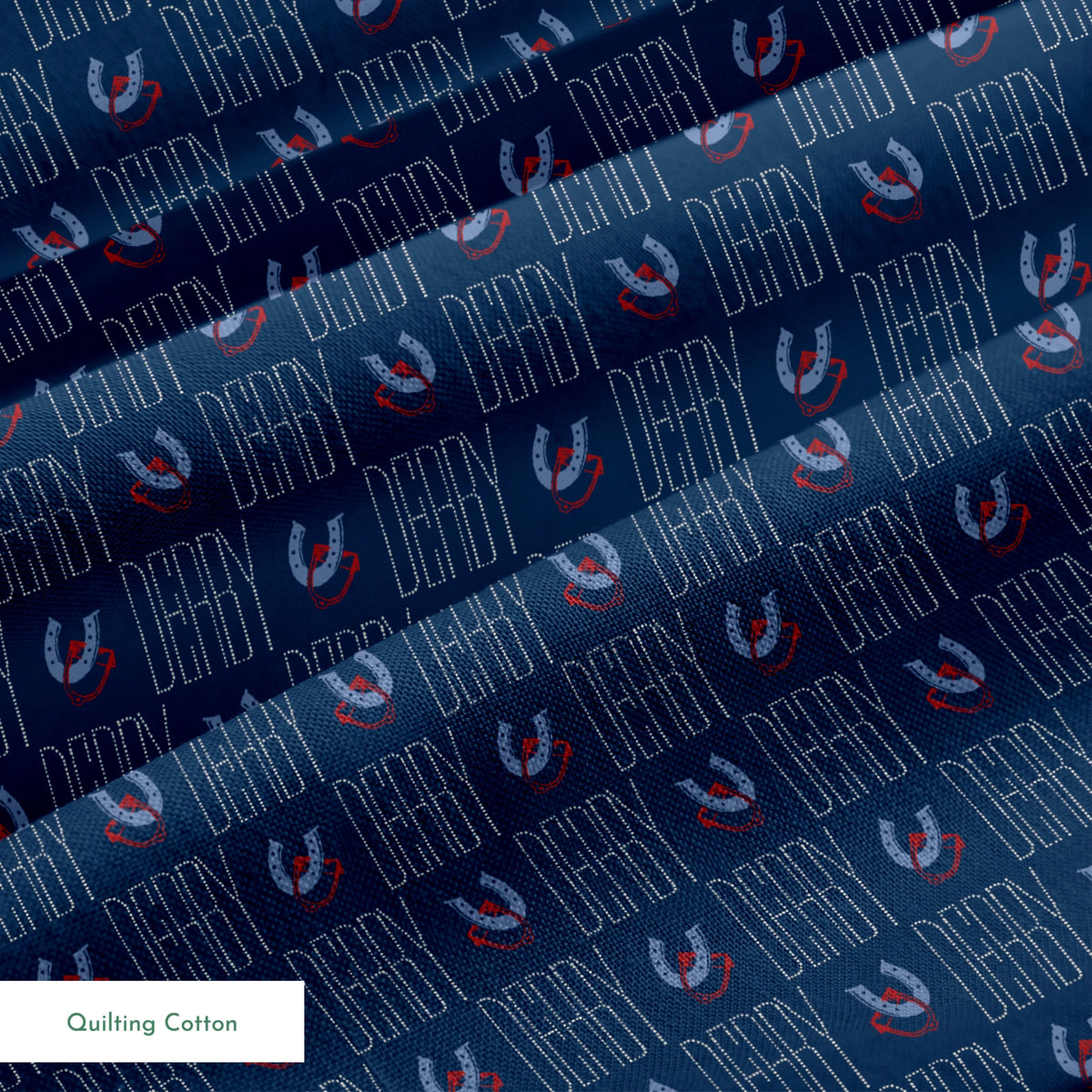 Epsom on Navy Fabric
