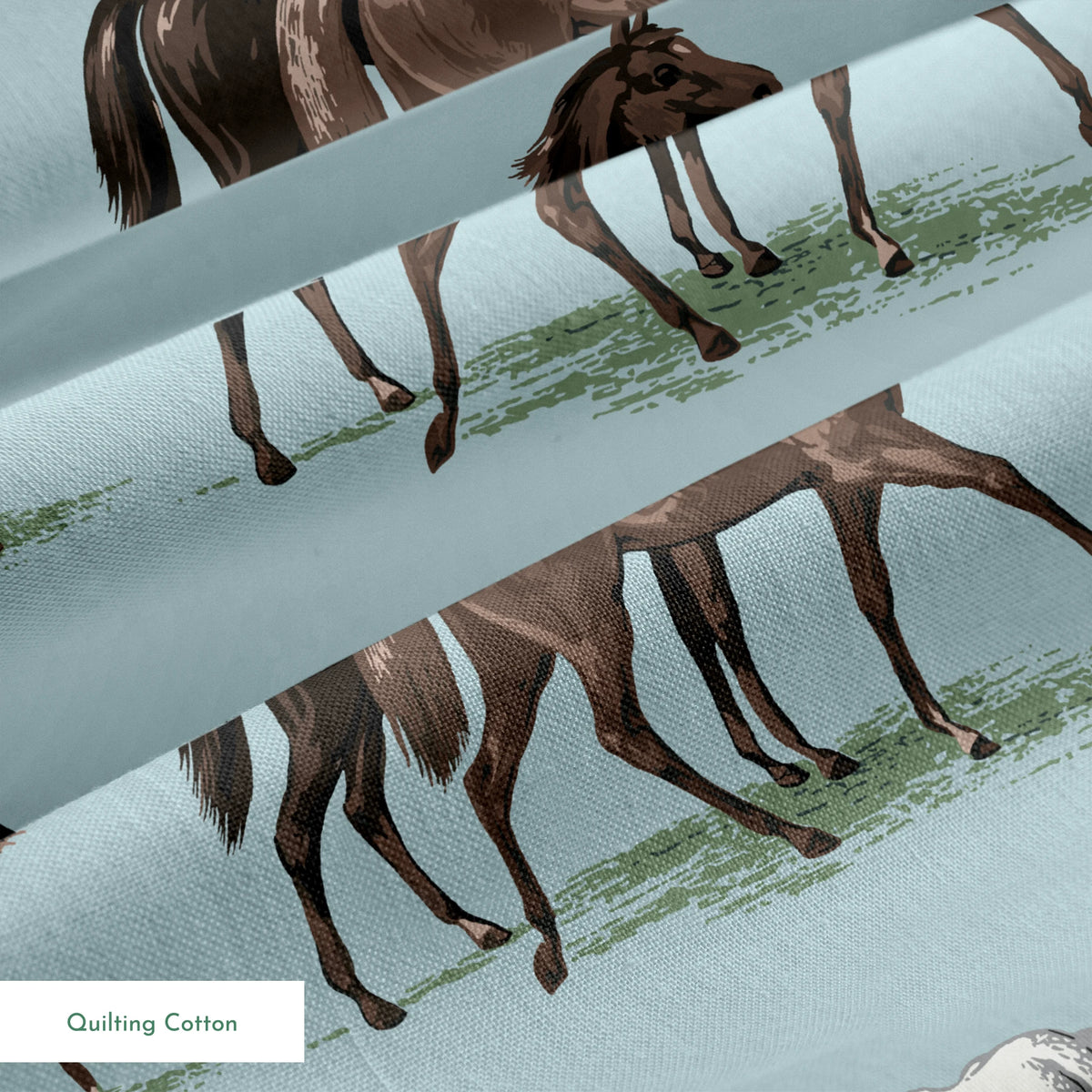 Dolly on Silver Sage Fabric