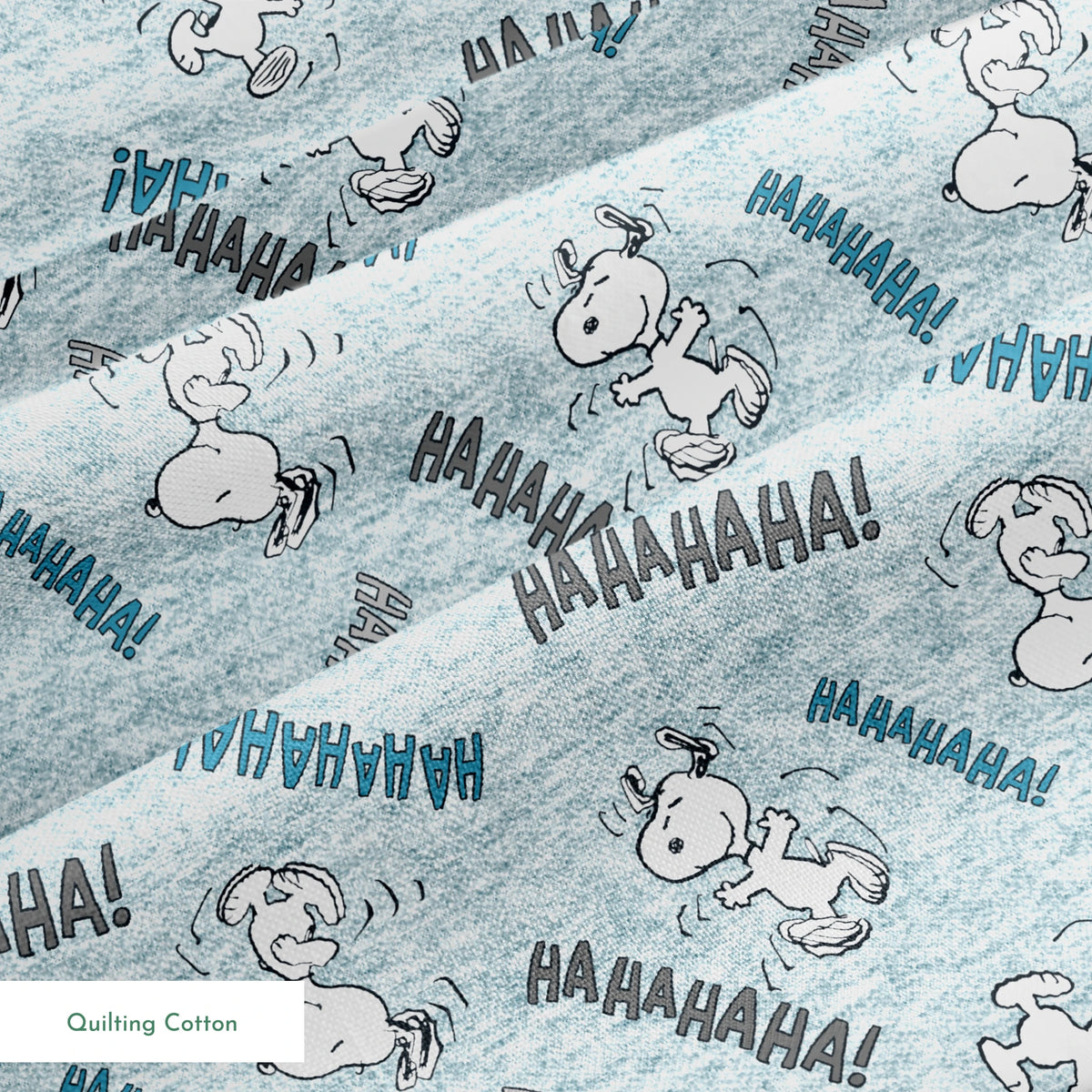 Peanuts Snoopy Laughing & Dancing Fabric