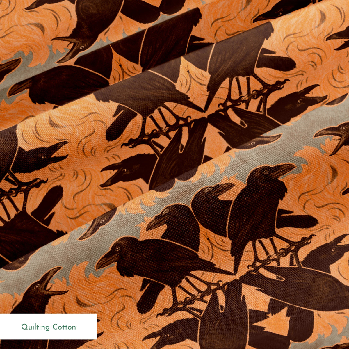 Raven Ramble on Black Days Fabric