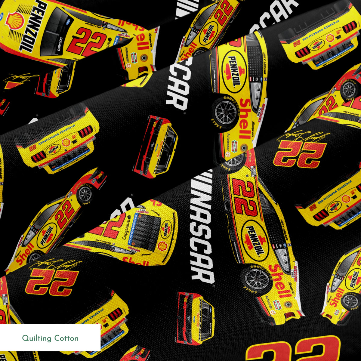 NASCAR® Joey Logano Toss on Black Fabric