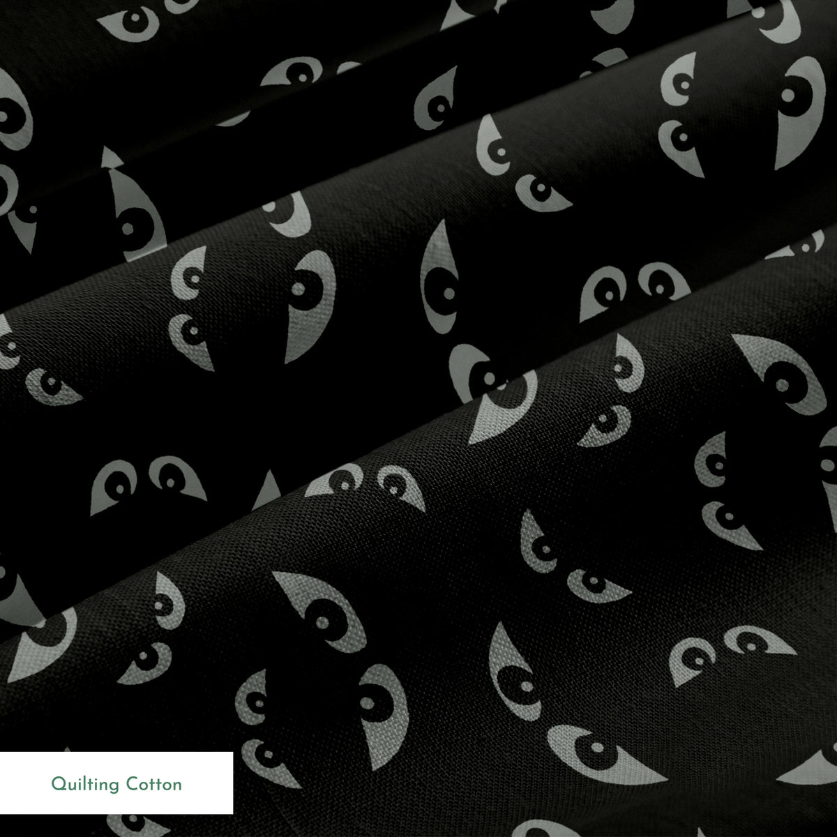 Jeepers on Black Days Fabric