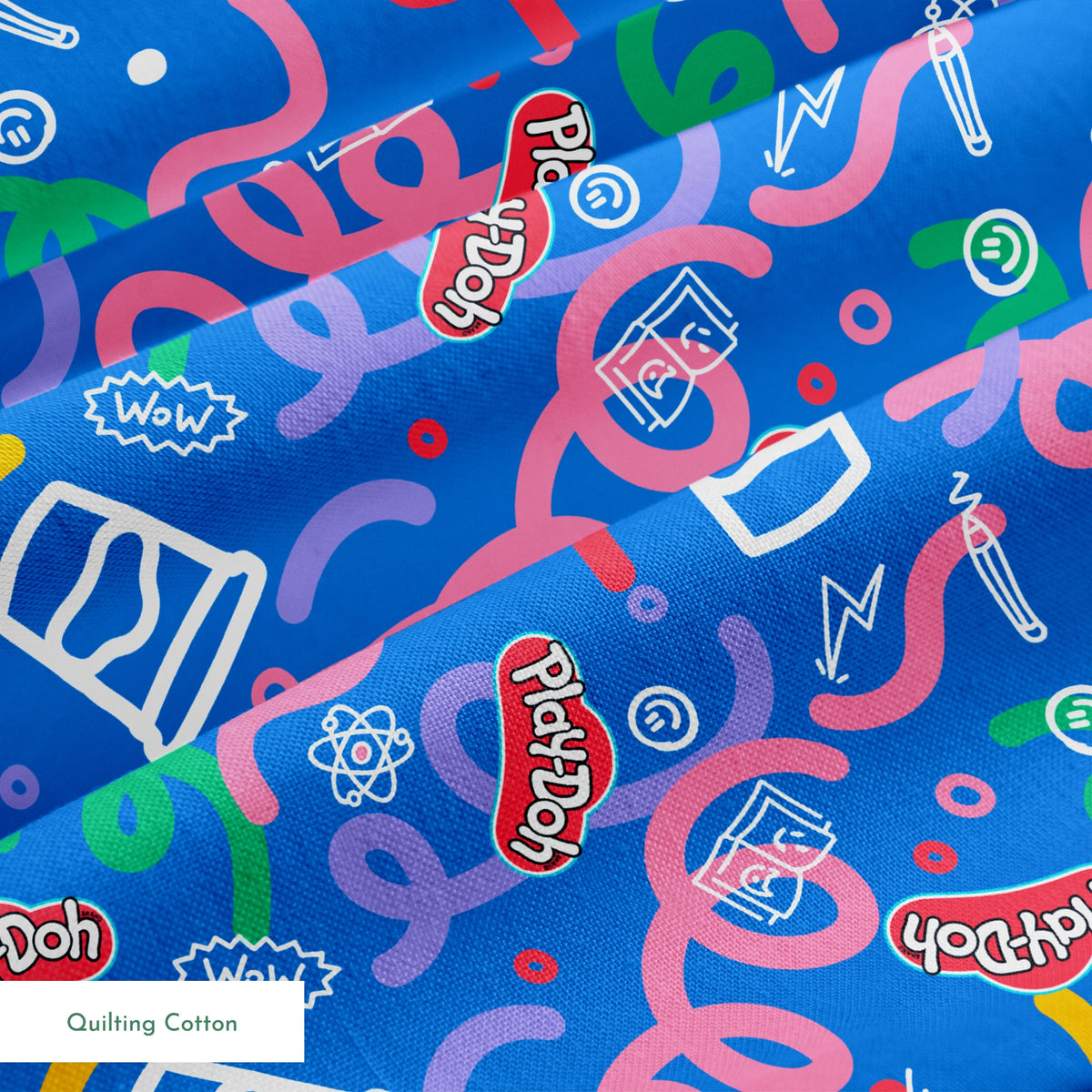 Hasbro Play-Doh Let's Experiment on Blue Fabric