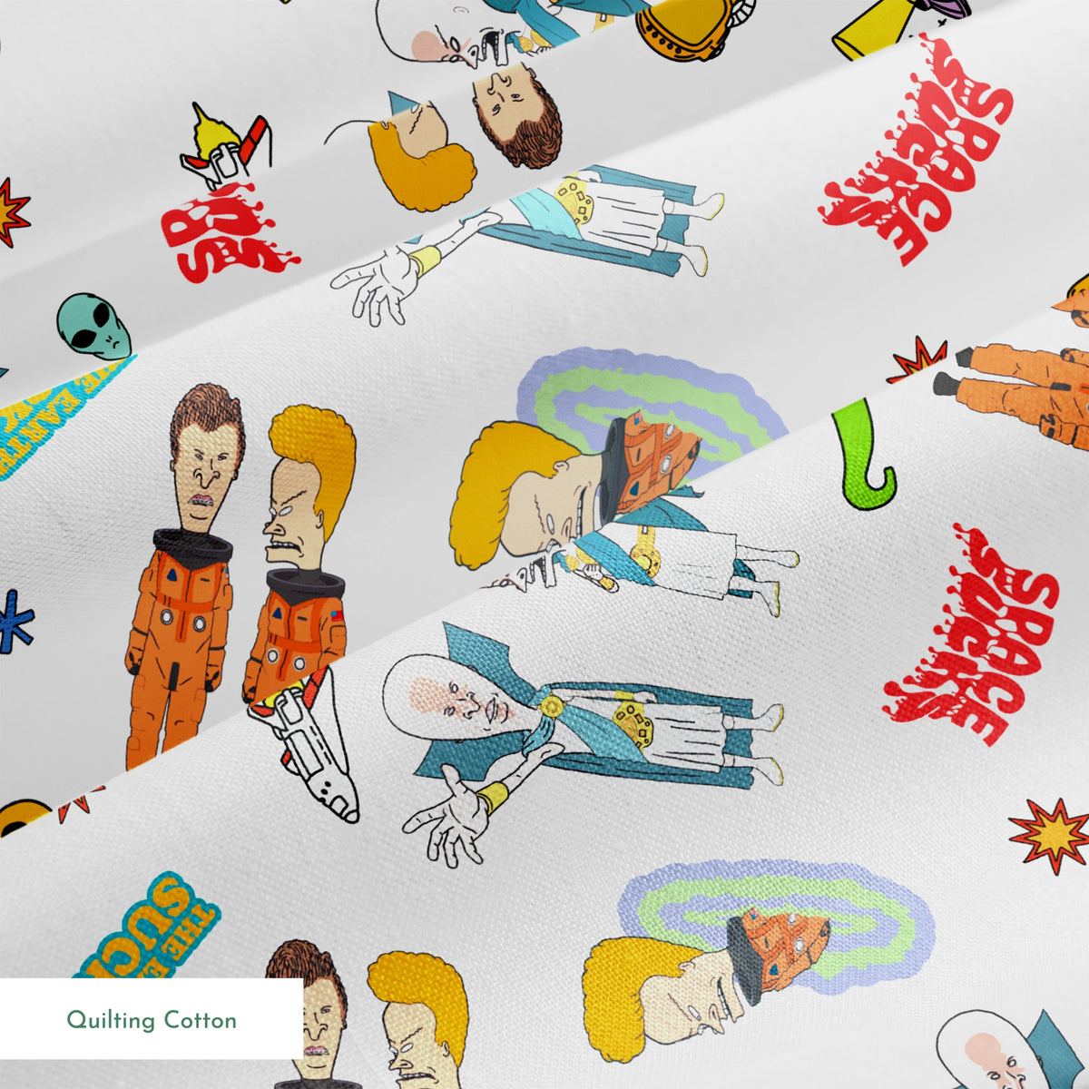 Paramount Beavis and Butt-Head Space Sucks Fabric