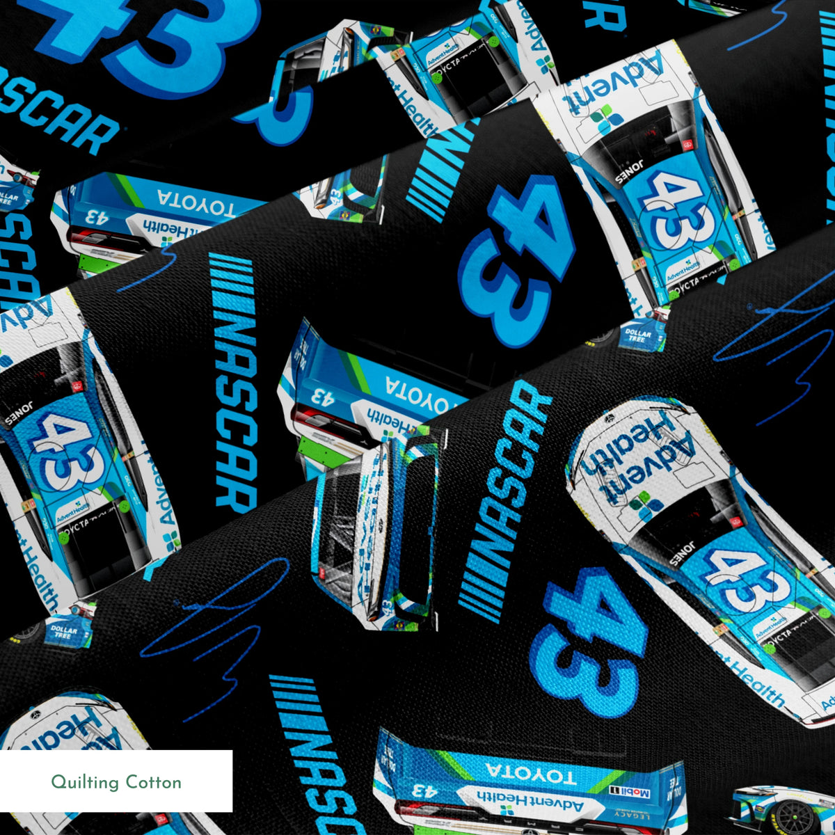 NASCAR® Erik Jones Toss on Black Fabric
