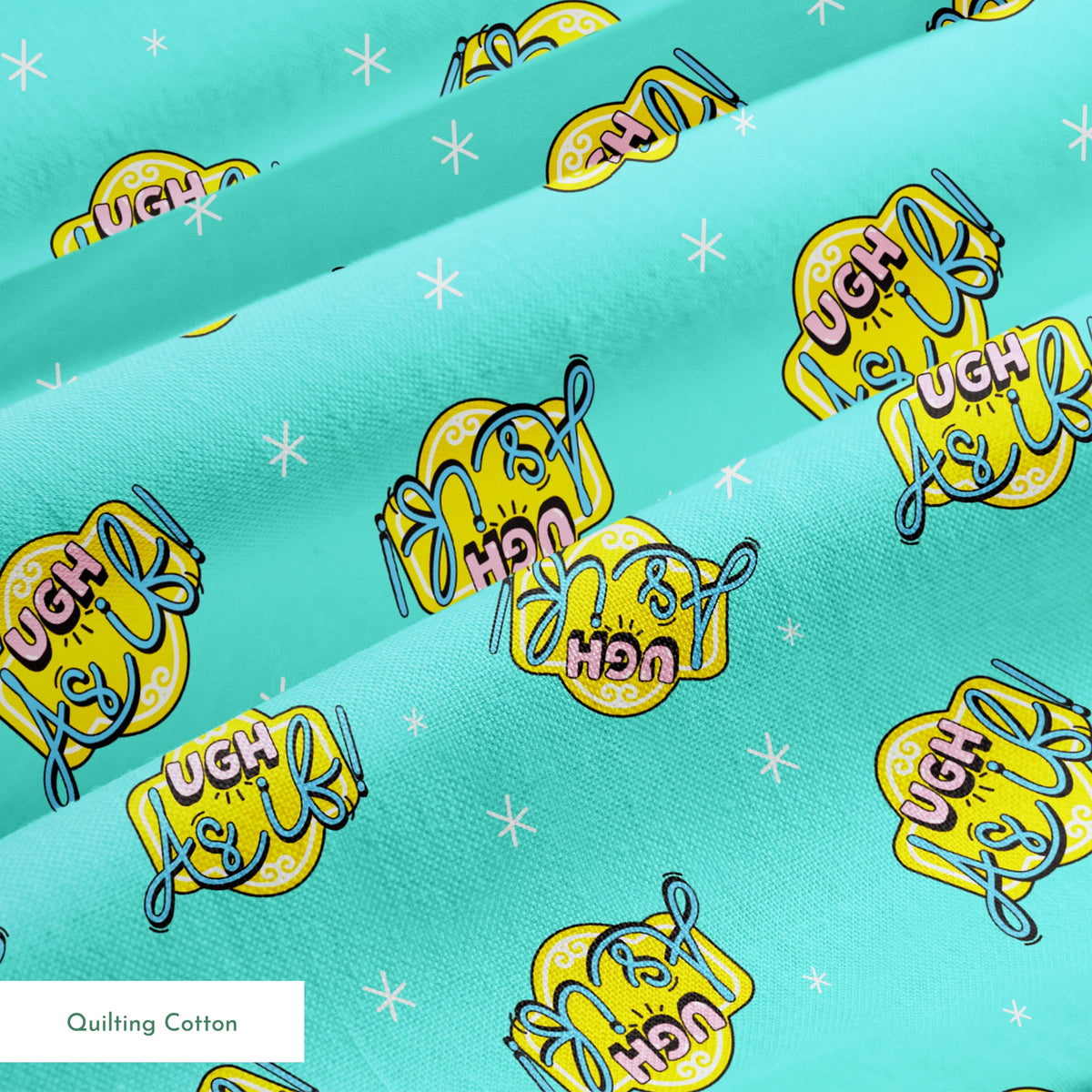 Paramount Clueless As If! on Aqua Fabric