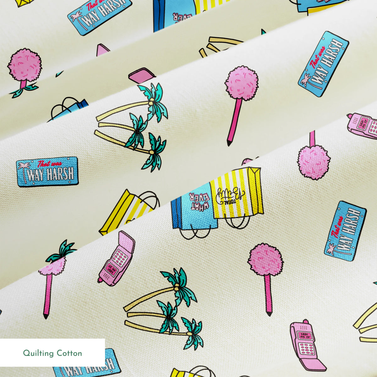 Paramount Clueless Palm Icons Fabric