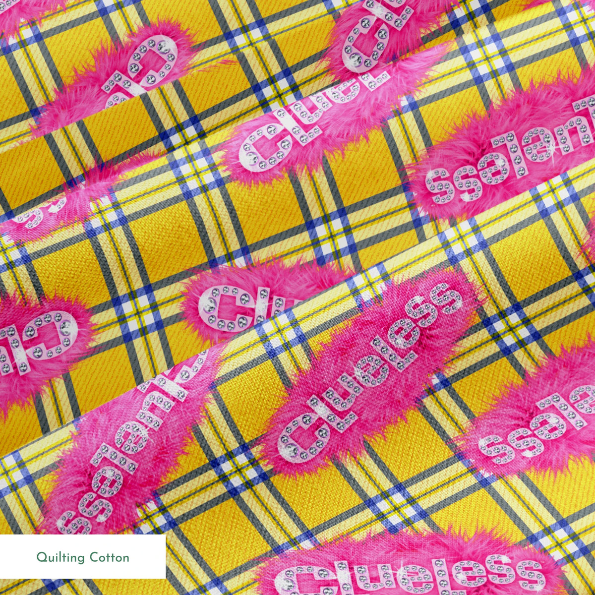 Paramount Clueless Logo on Fur Fabric