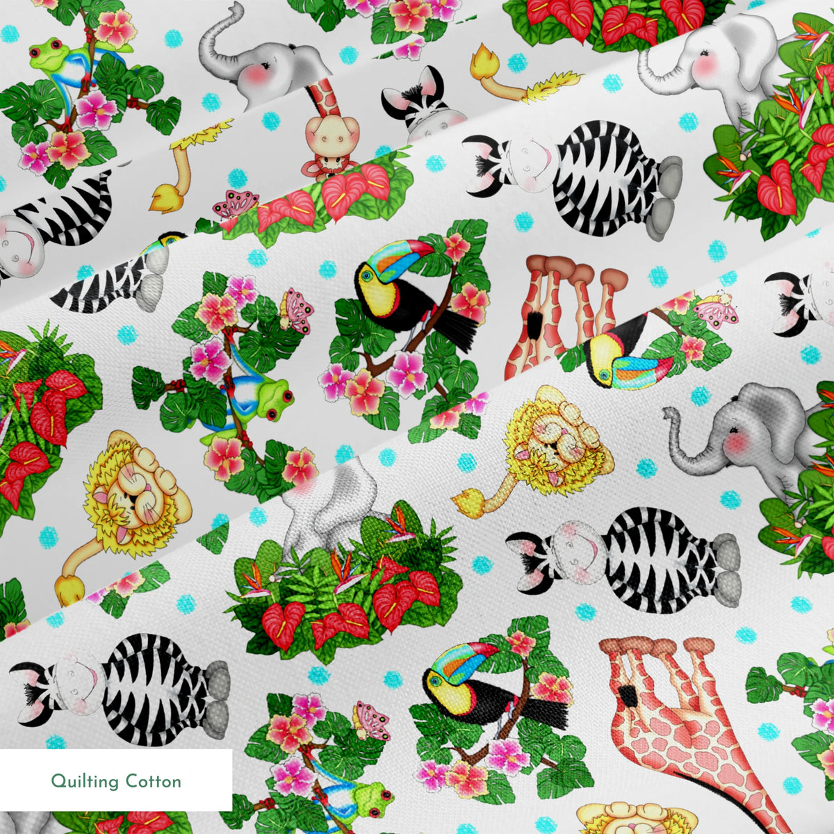 Vicki Schreiner BaZooples Jungle Friends Fabric