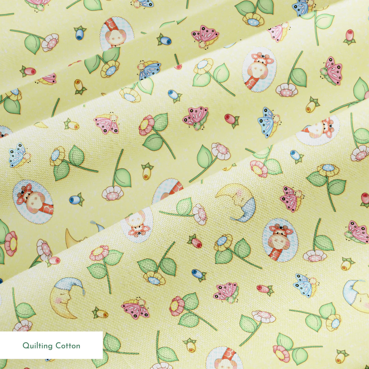 Vicki Schreiner BaZooples Giraffes and Florals Fabric