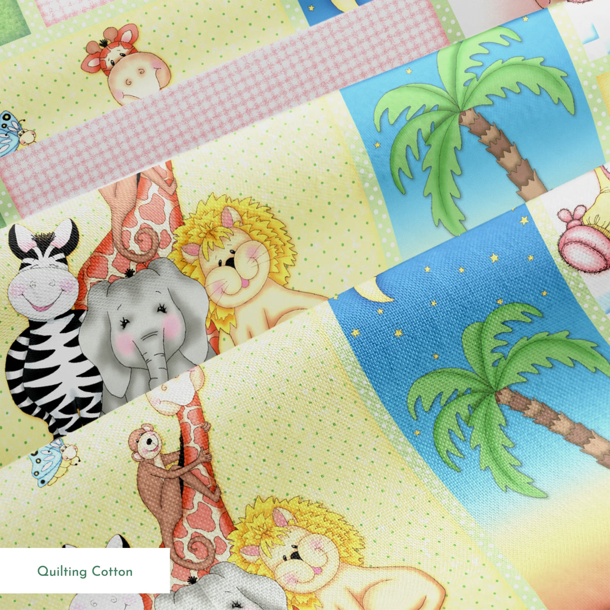 Vicki Schreiner BaZooples Jungle Sunset Patchwork Fabric