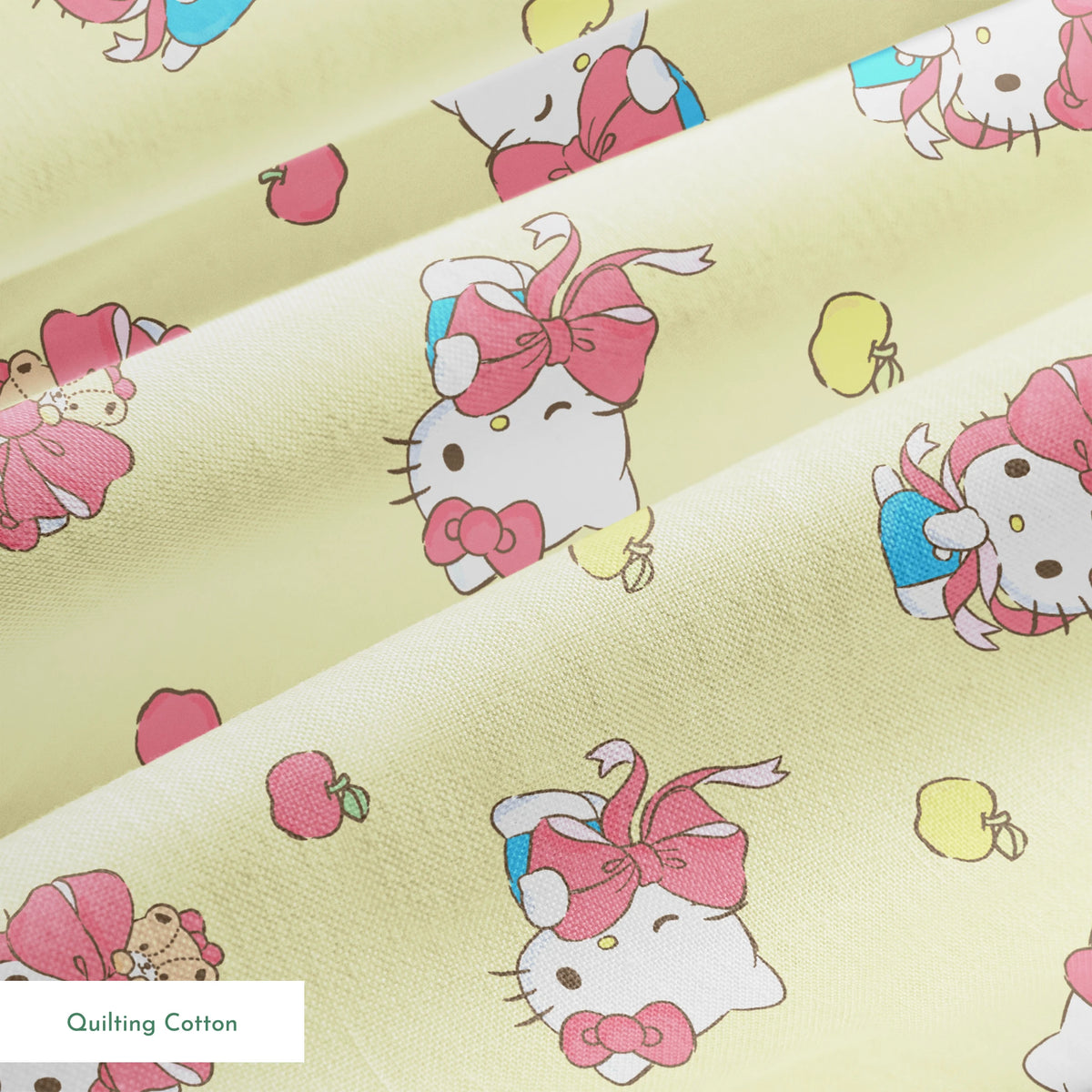 Hello Kitty® Bows & Apples Fabric