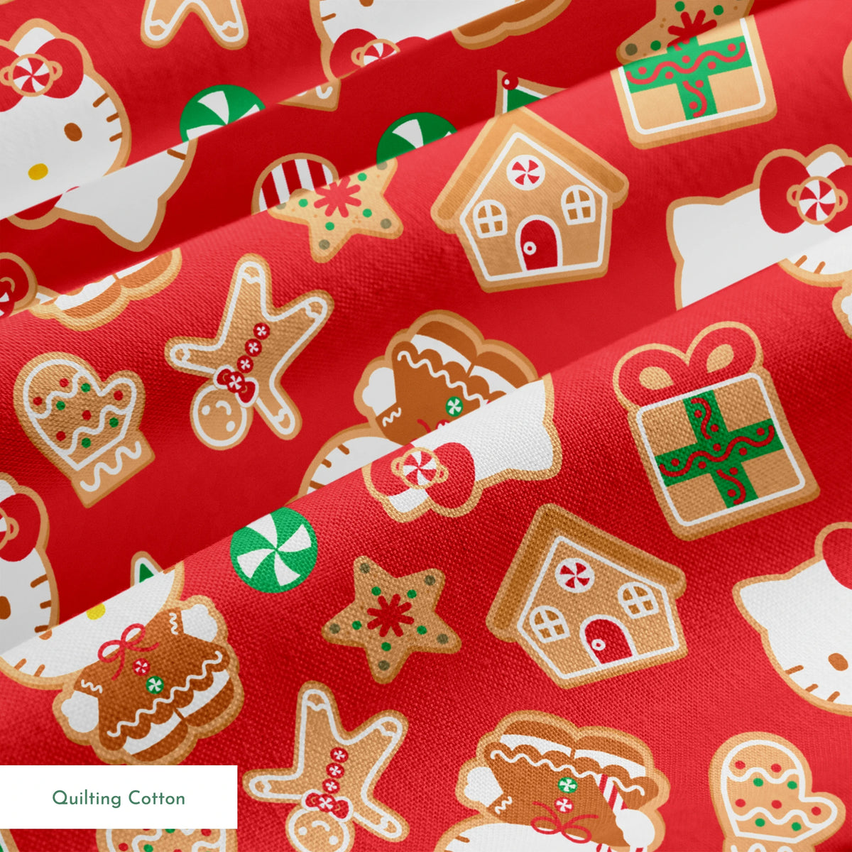 Hello Kitty® Gingerbread Cookies Fabric