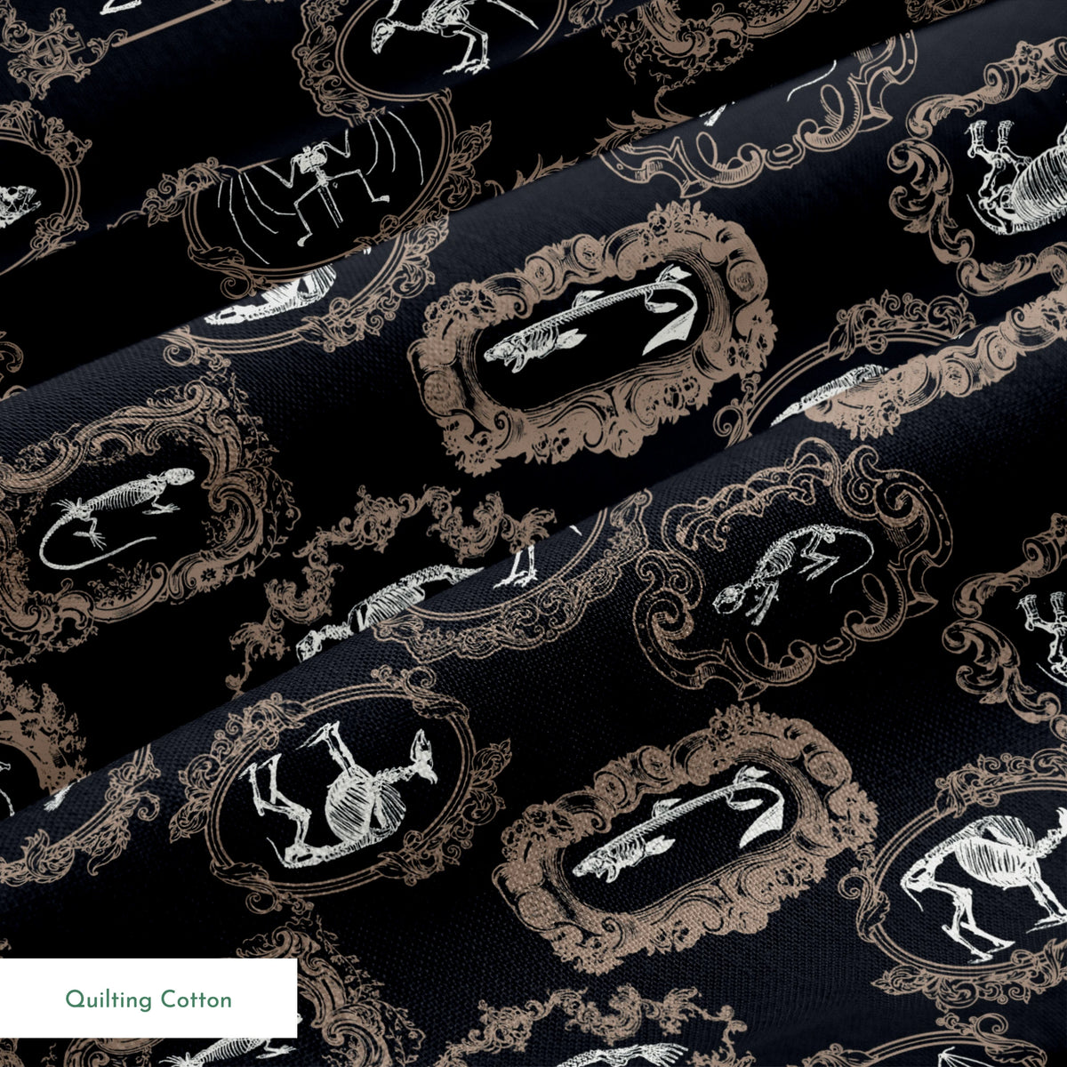 Disney Haunted Mansion Pet Portraits on Black Fabric