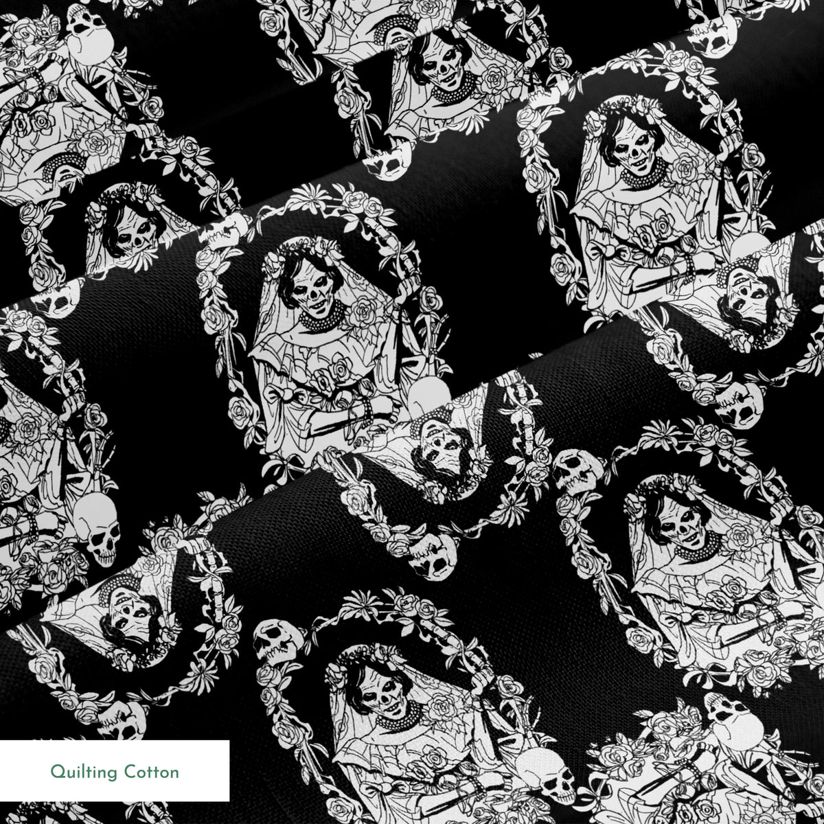 Disney Haunted Mansion Black Widow Bride Fabric