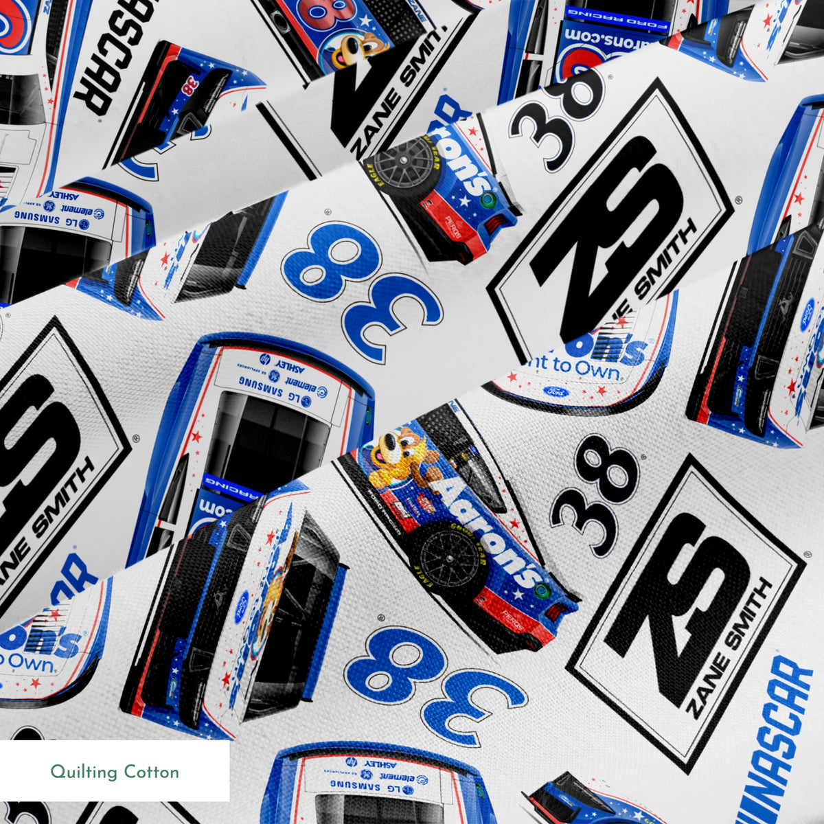 NASCAR® Zane Smith Toss on Grey Fabric