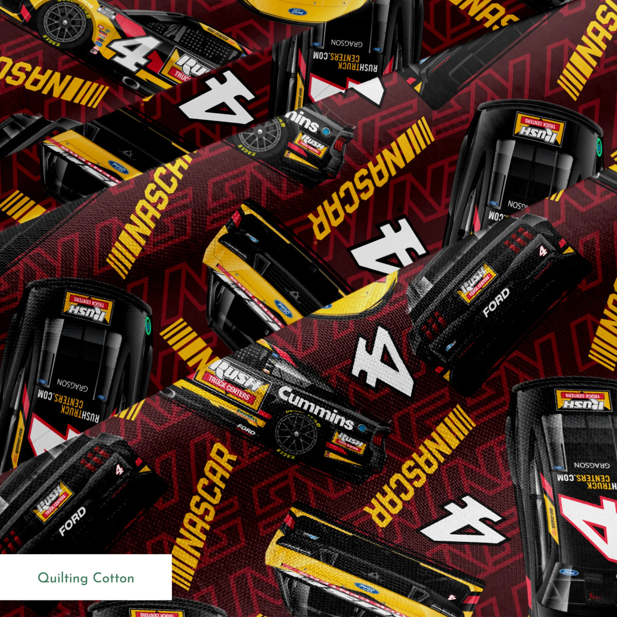NASCAR® Noah Gragson Toss on Dark Red Fabric