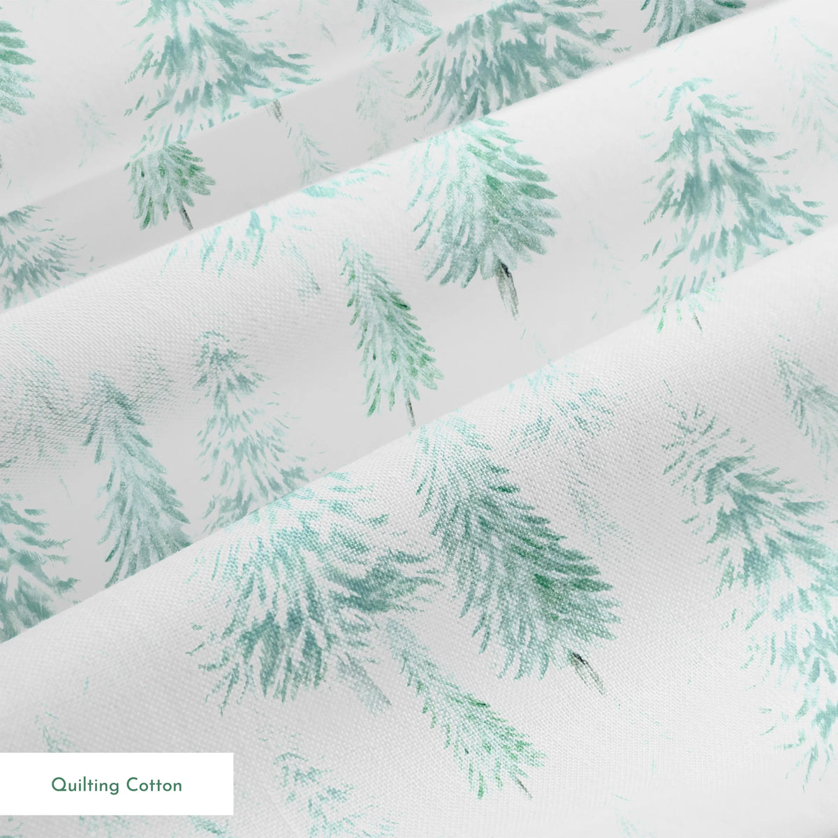 Danielle Murray Snowy Evergreens Fabric