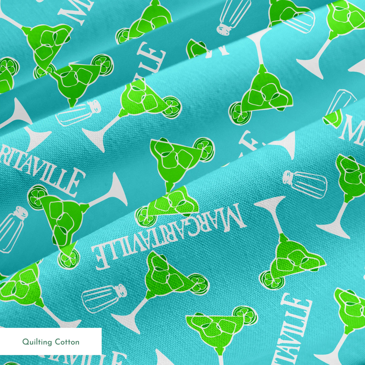 Margaritaville Tropical Lime Margaritas Toss Fabric