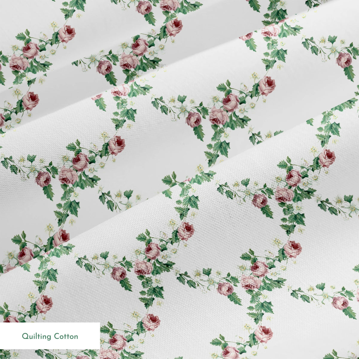 Danielle Murray Vintage Rose and Anemone Garland Fabric