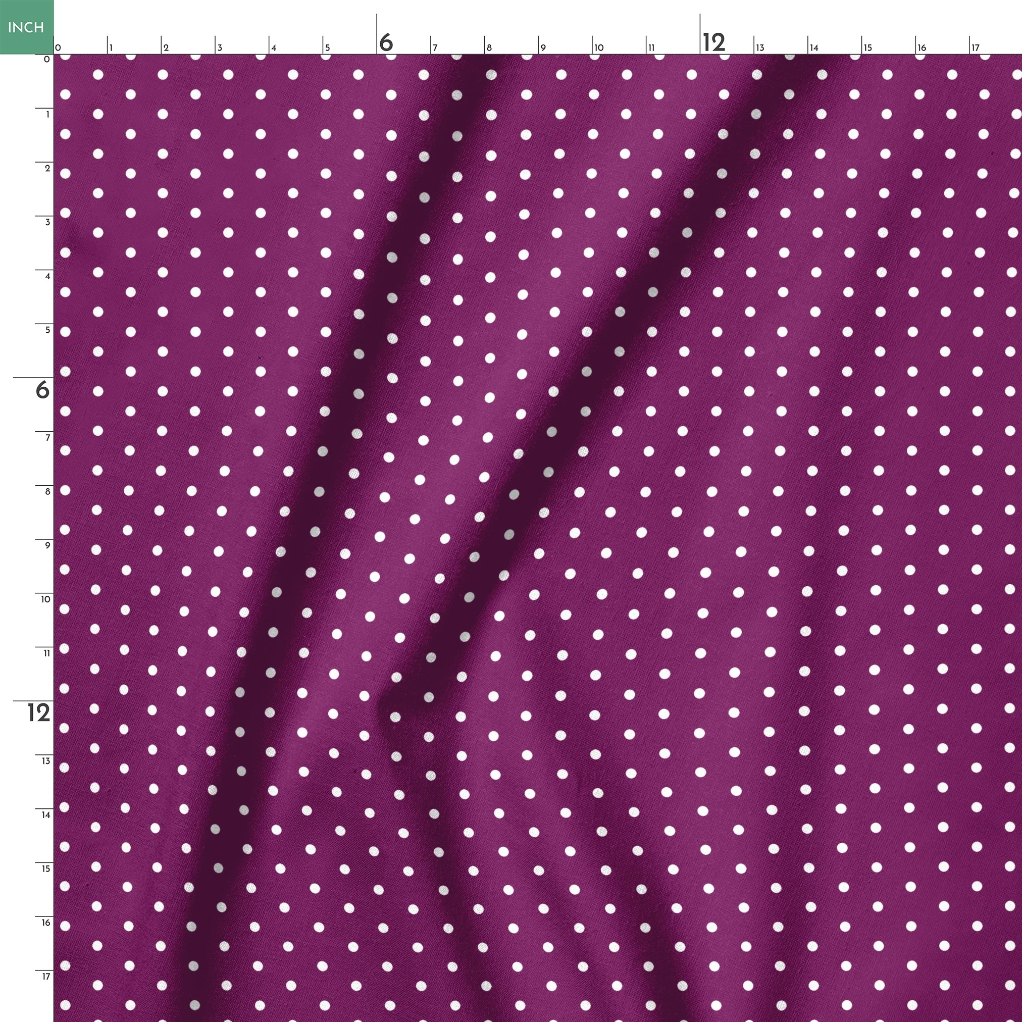 Two white circles on a purple background springs ruler 18x18
