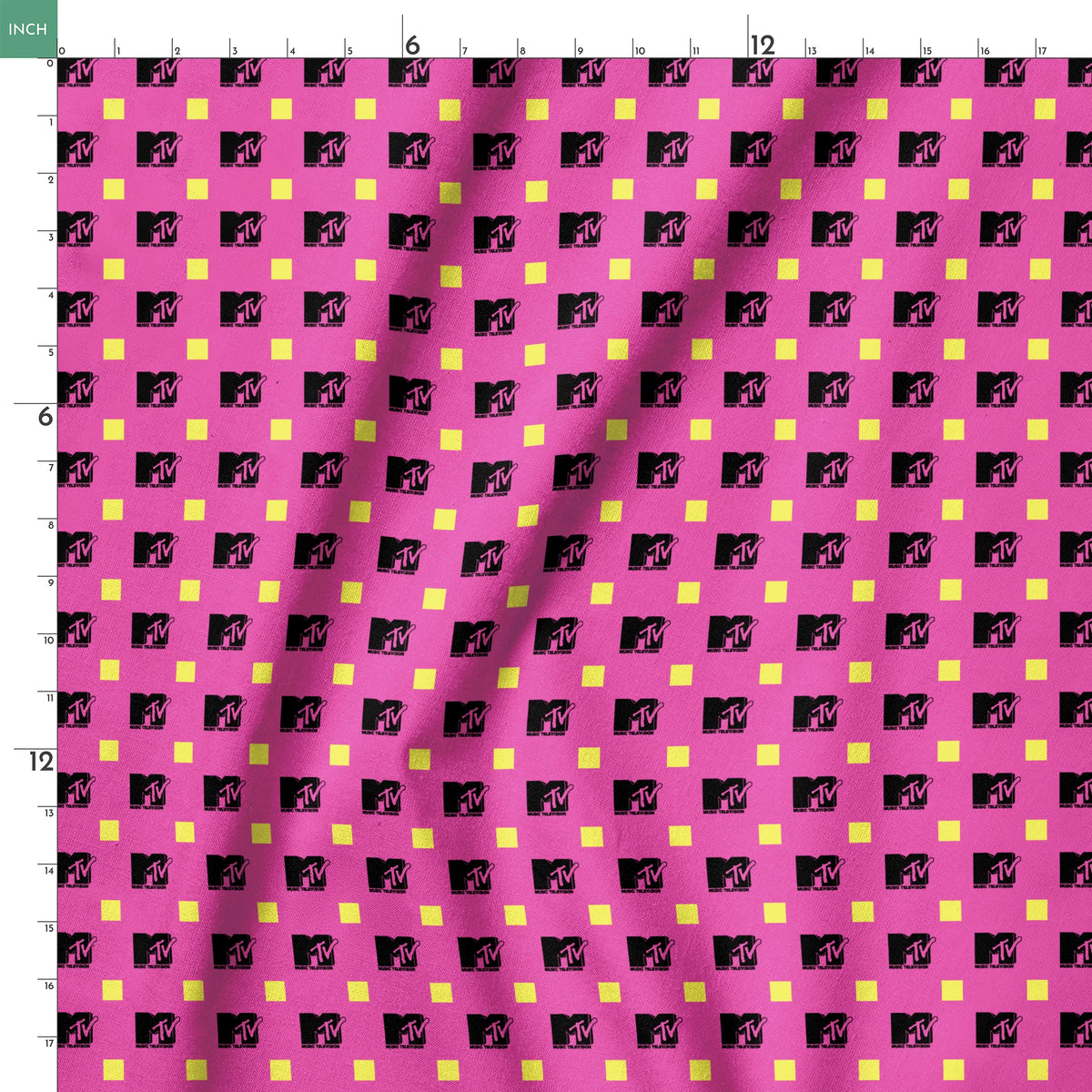 Paramount MTV Blocks on Purple Fabric