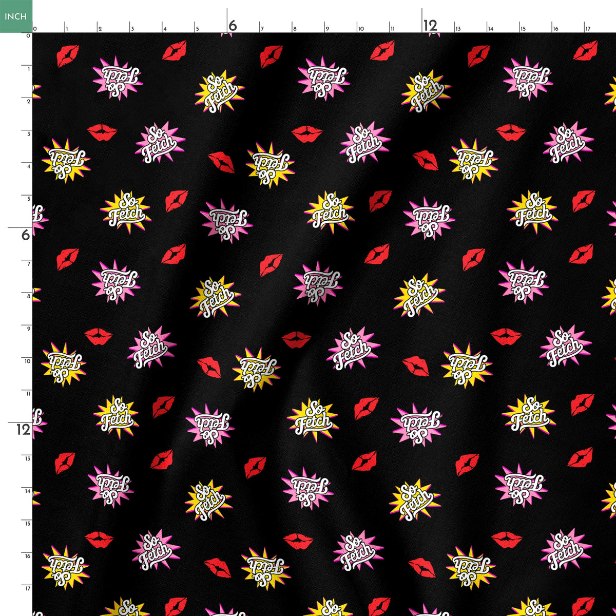 Paramount Mean Girls So Fetch on Black Fabric
