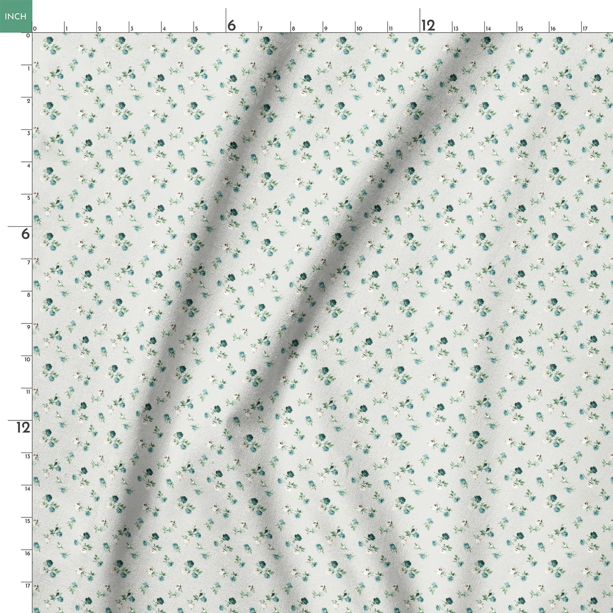 Winning Rose on Silver Sage Fabric