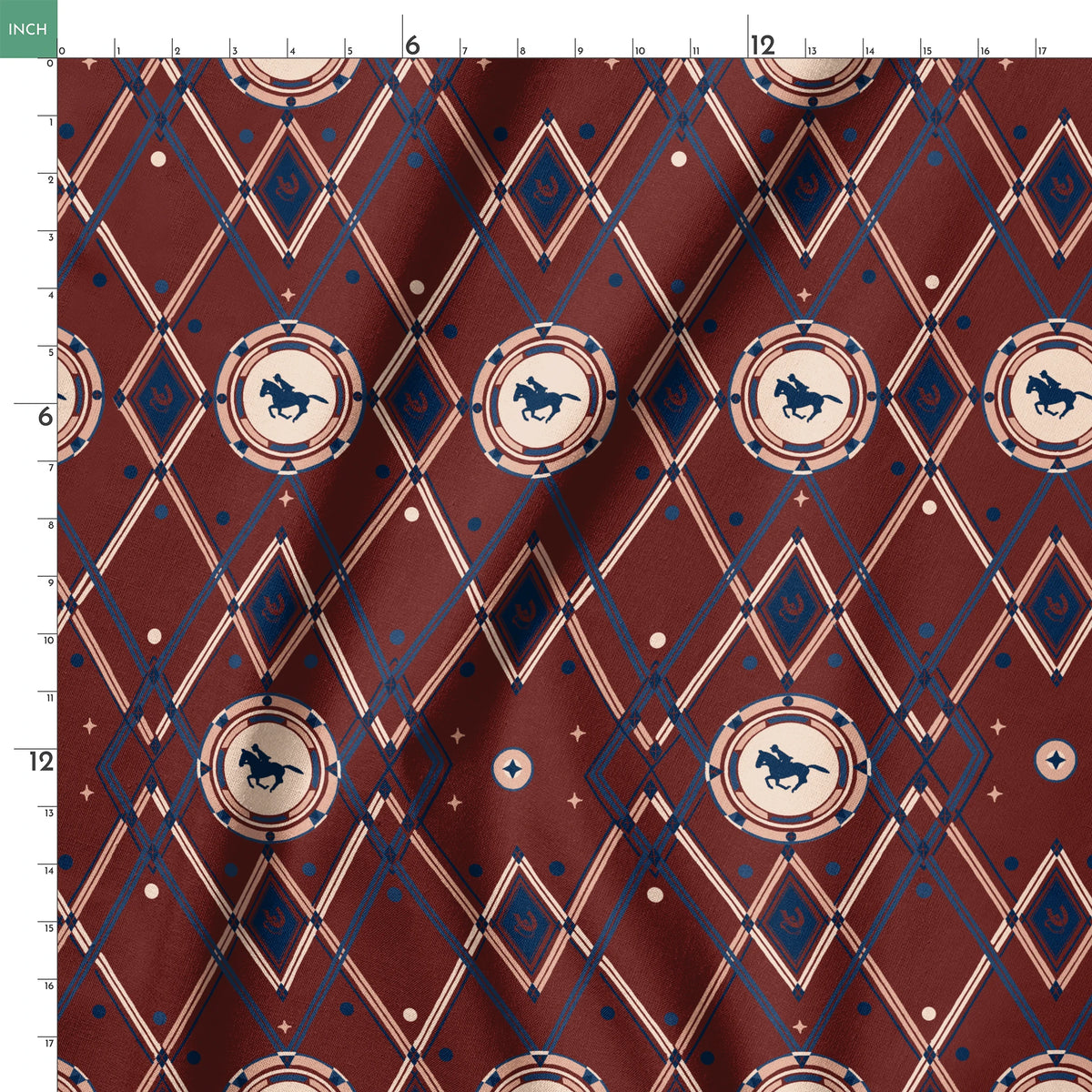 Wade on Garnet Fabric