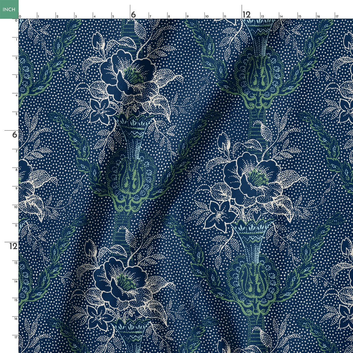 Rina on Navy Fabric