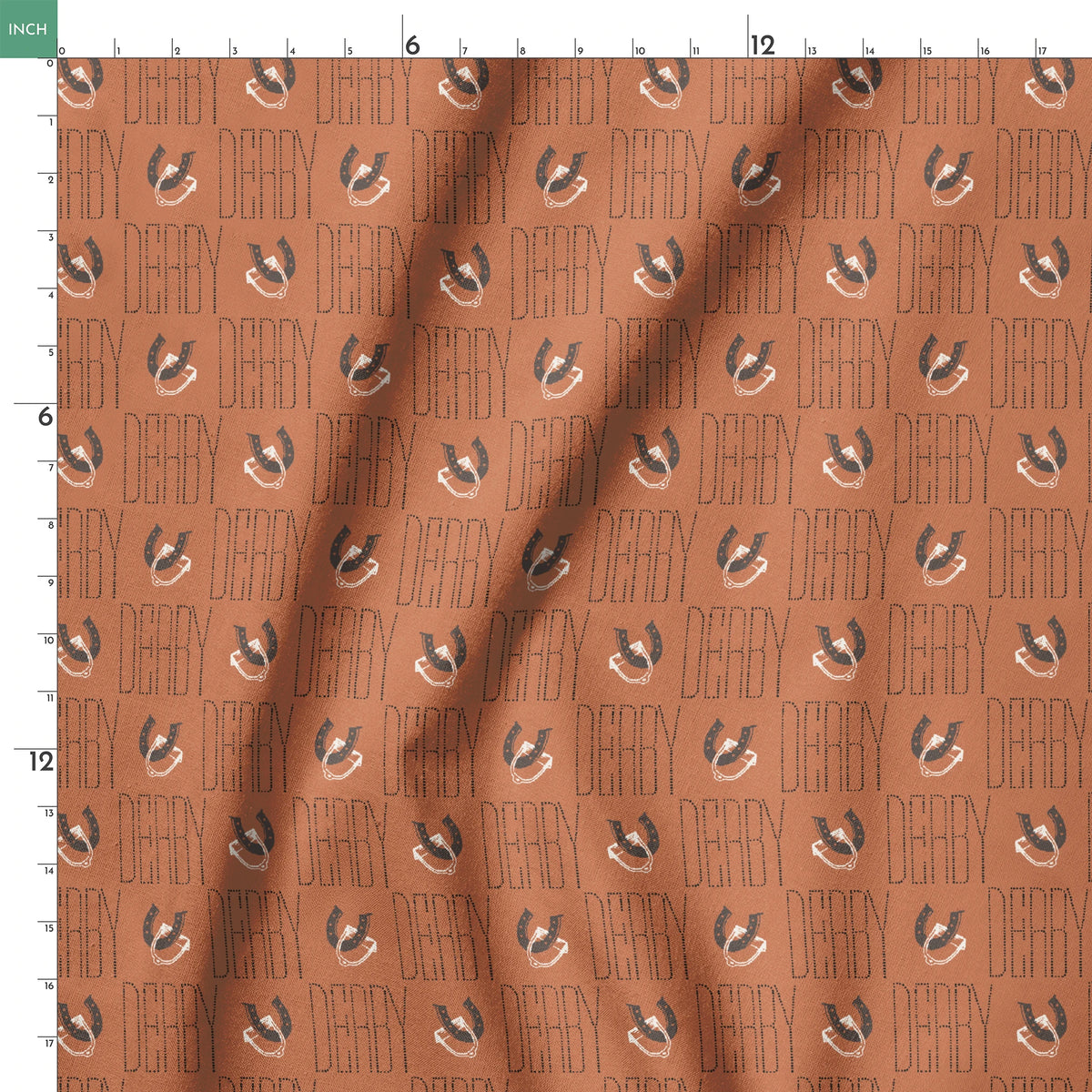 Epsom on Sienna Fabric