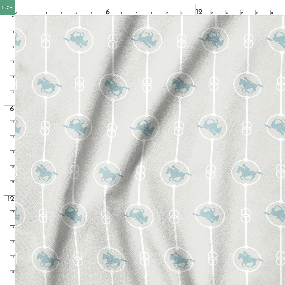 Brooks on Silver Sage Fabric