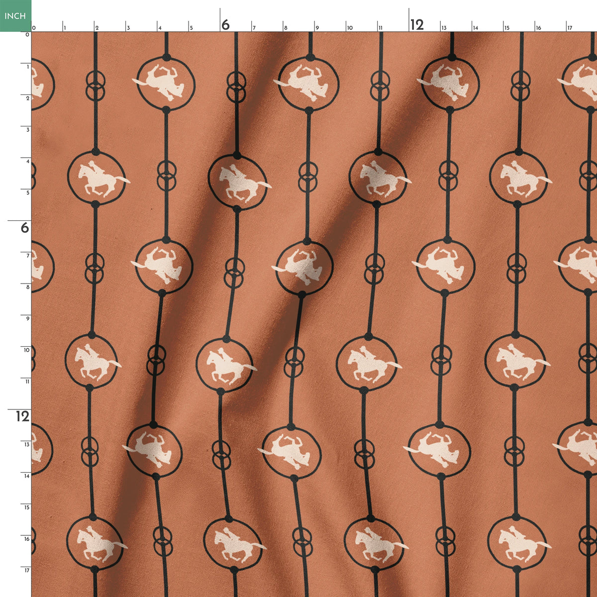 Brooks on Sienna Fabric