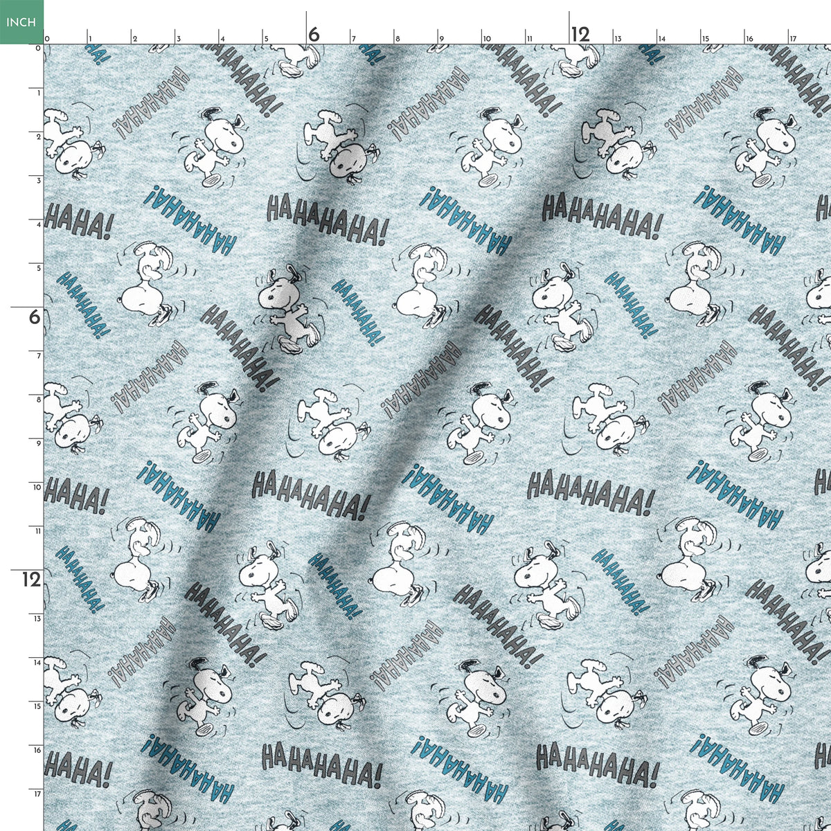 Peanuts Snoopy Laughing & Dancing Fabric
